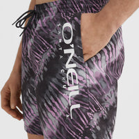 Cali Melting 16'' Swim Shorts | Grey Tie Dye