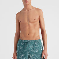 Cali Circle Surfer 16'' Swim Shorts | Blue Circle Surfer