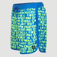 Scallop Neon 16'' Swim Shorts | Bright Blue Neon Lights