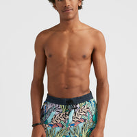 Scallop Ocean 16'' Swim Shorts | Blue Comic Seaweed