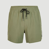 Cali Tape 15'' Swim Shorts | Deep Lichen Green