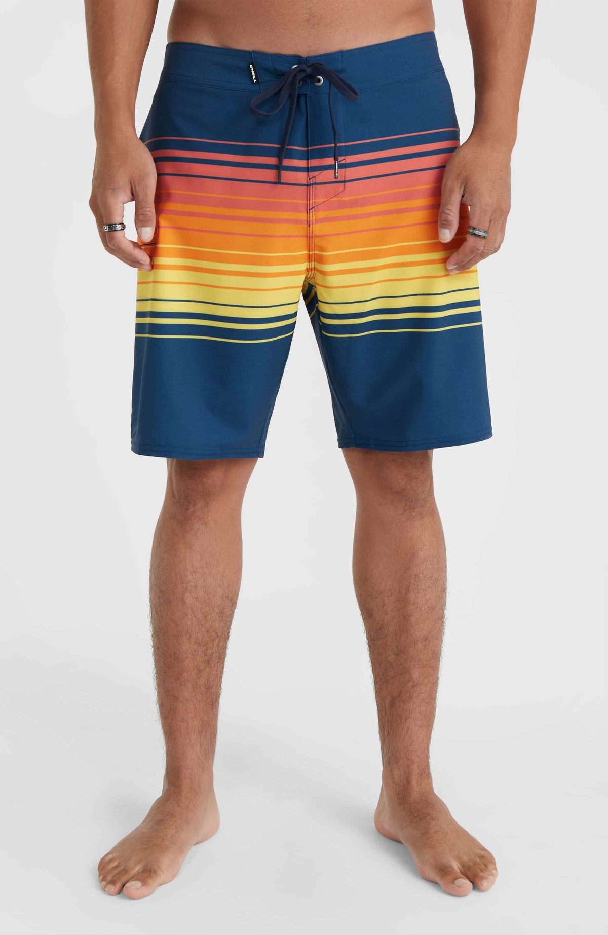 Hyperfreak Heat Stripe Line 19'' Boardshorts | Indigo Stripe Panel