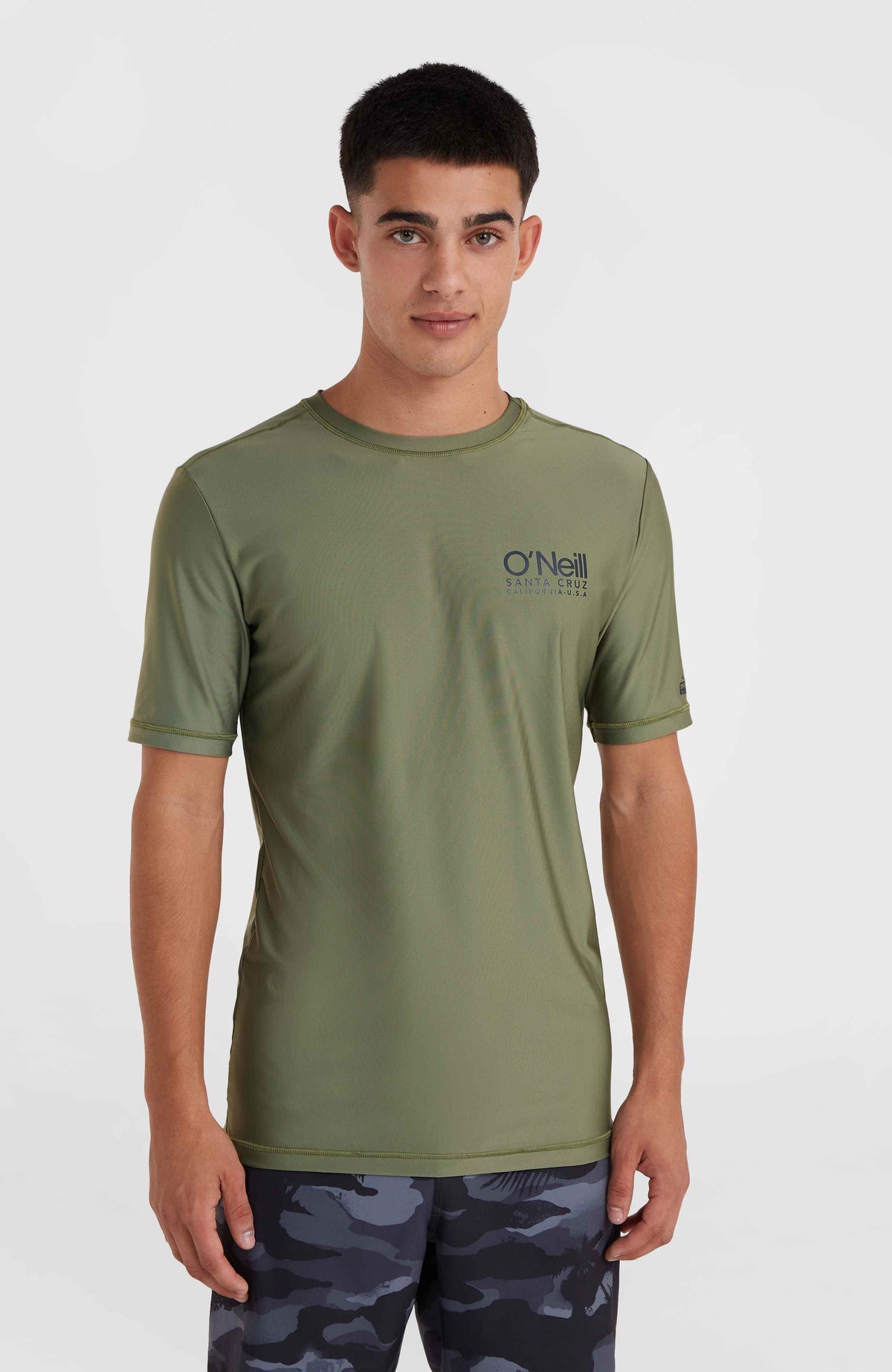 Essentials Cali Short Sleeve Skin | Deep Lichen Green