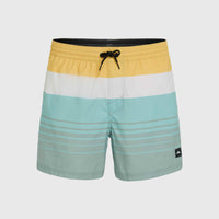 Mix and Match Cali Print 15'' Swim Shorts | Green Mix&Match Panel Print
