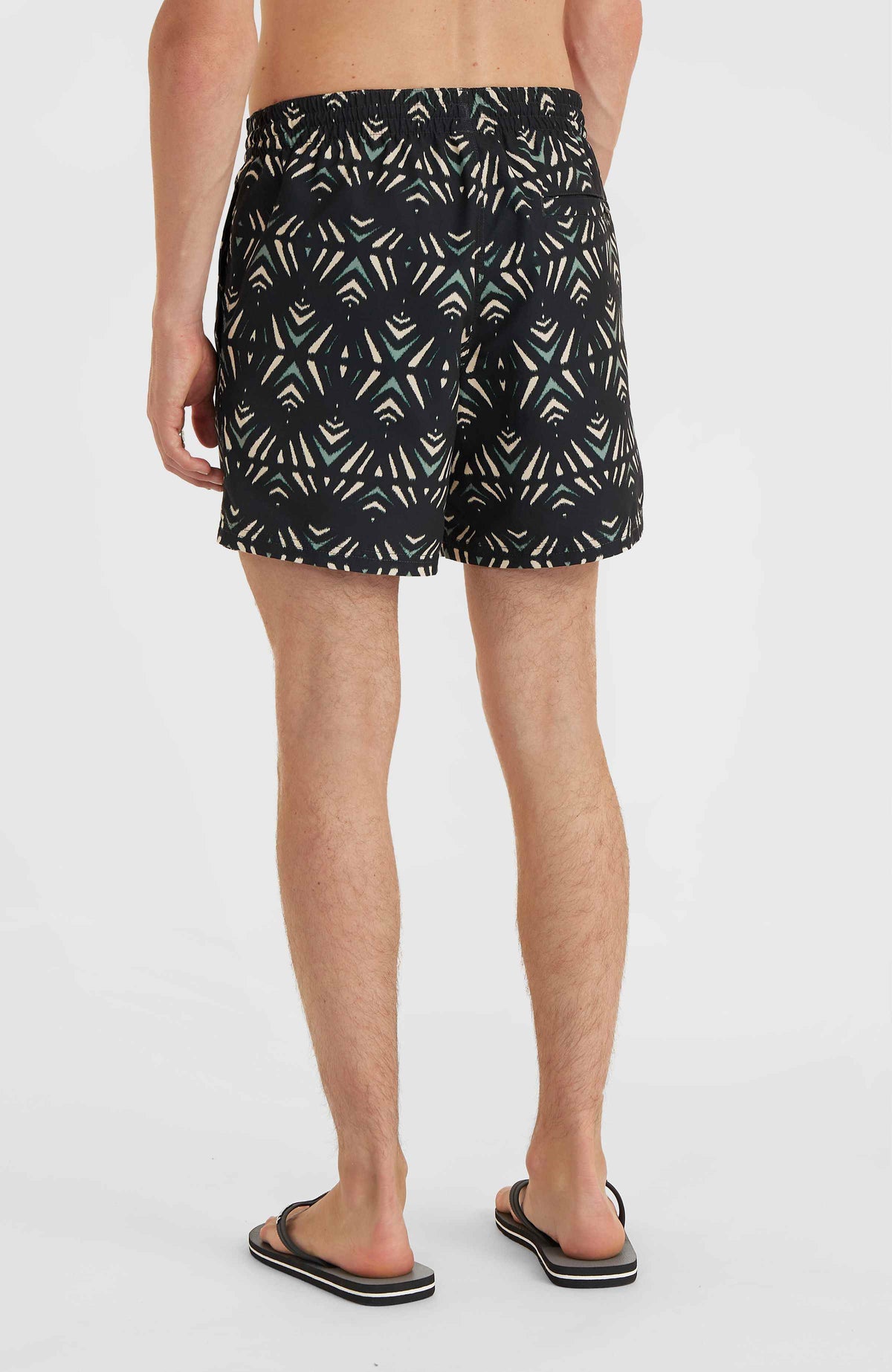 Mix and Match Cali Print 15'' Swim Shorts | Black Fade IKAT