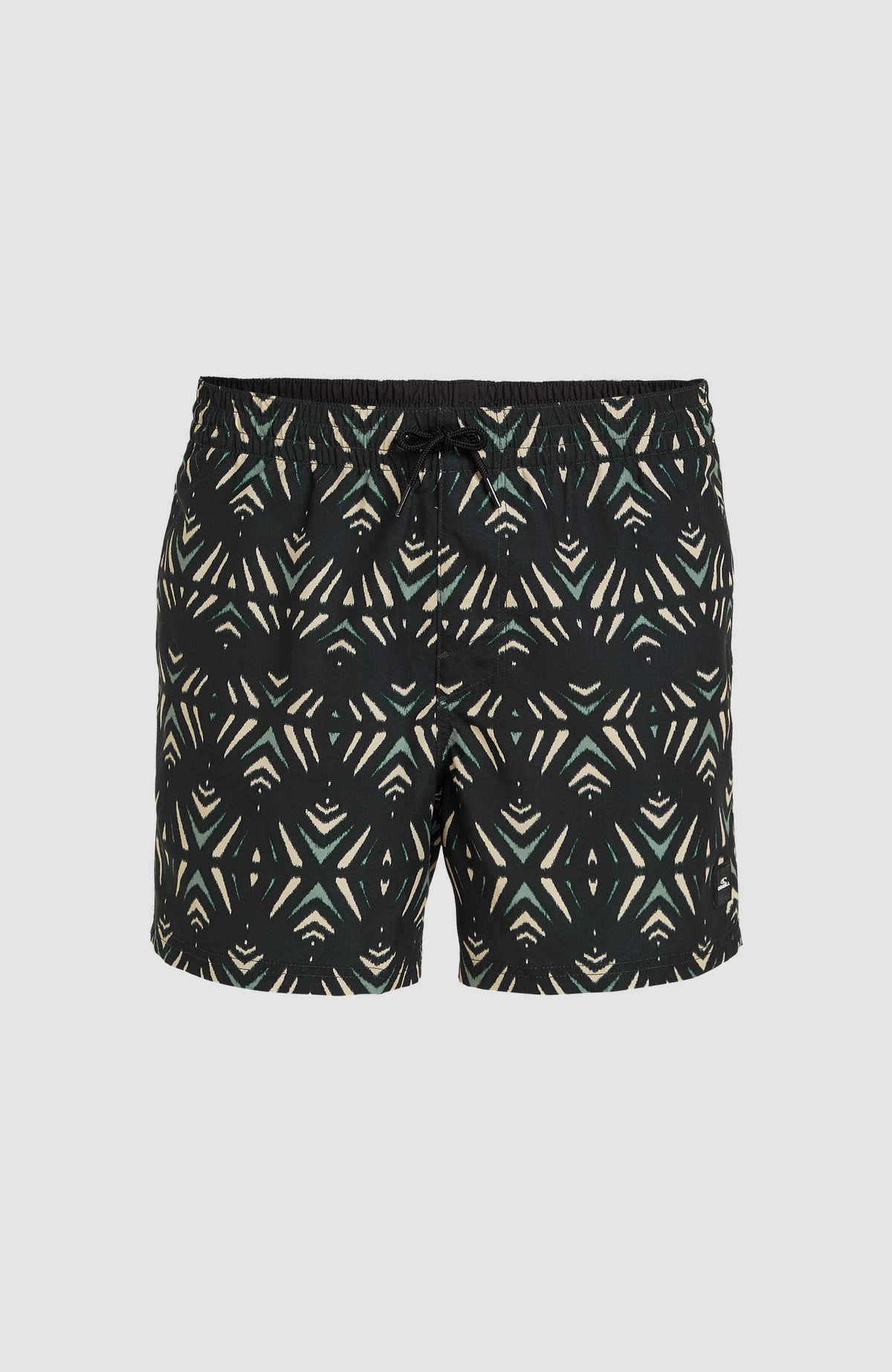 Mix and Match Cali Print 15'' Swim Shorts | Black Fade IKAT