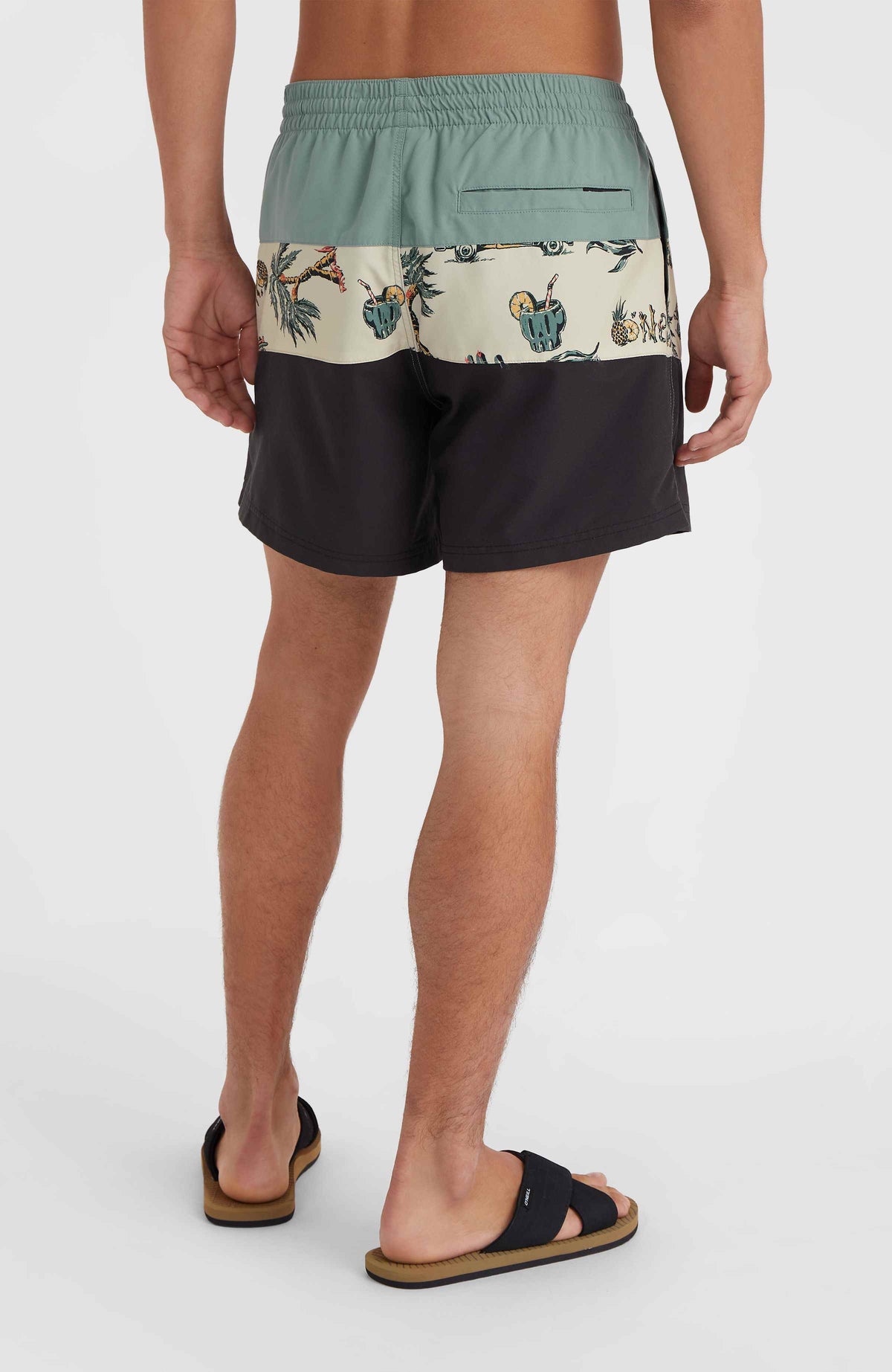Mix and Match Cali Block 15'' Swim Shorts | Beige Venice Beach
