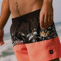 Mix and Match Cali Block 15'' Swim Shorts | Black Tropicana