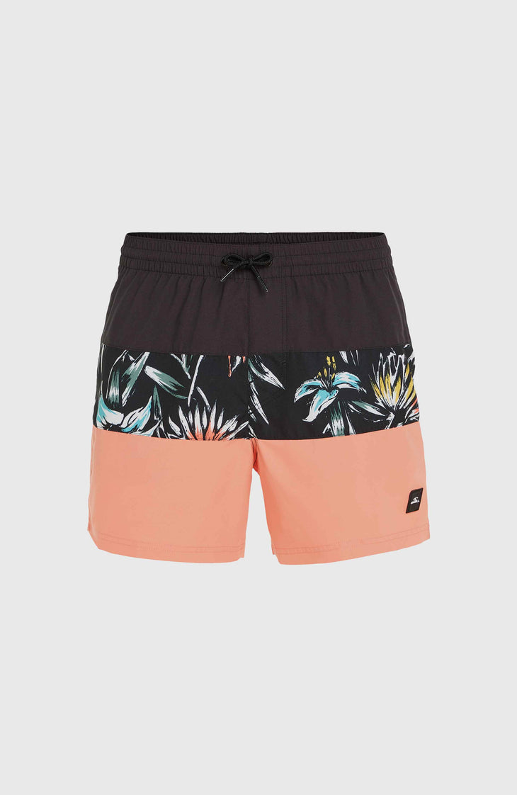 Mix and Match Cali Block 15'' Swim Shorts | Black Tropicana