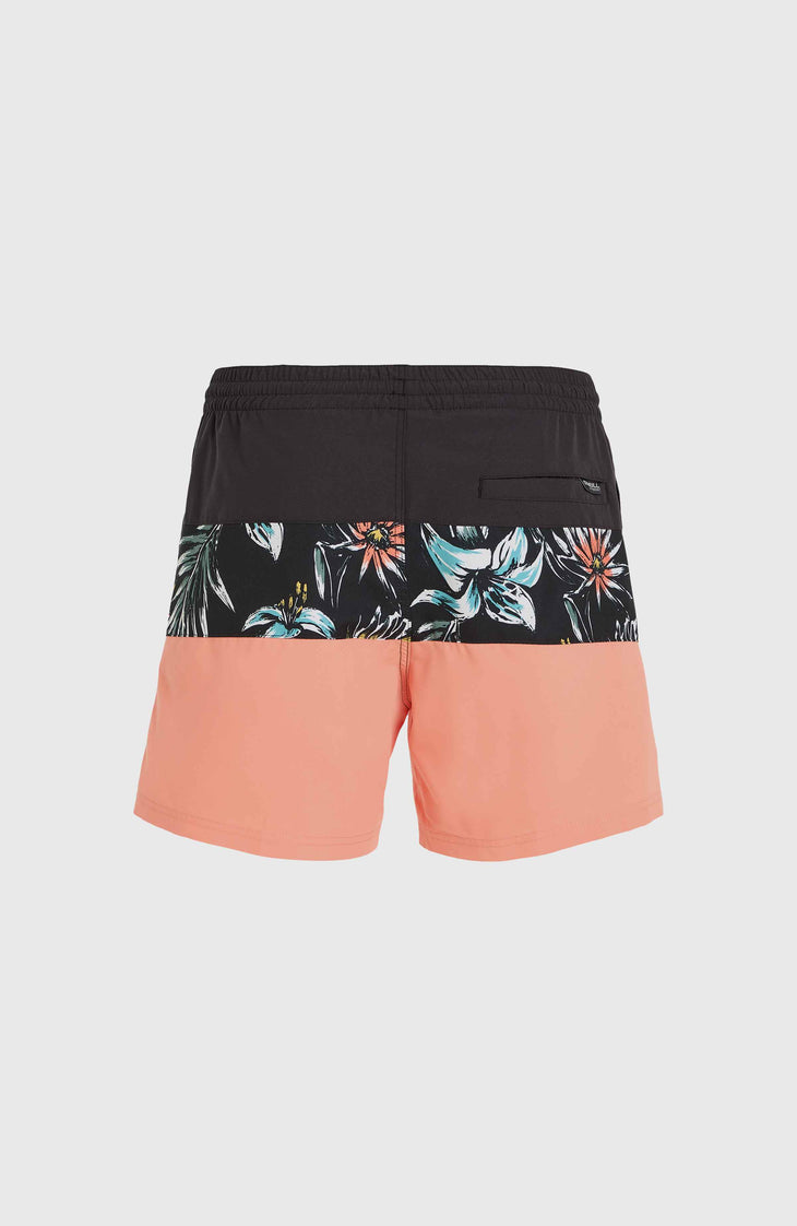 Mix and Match Cali Block 15'' Swim Shorts | Black Tropicana