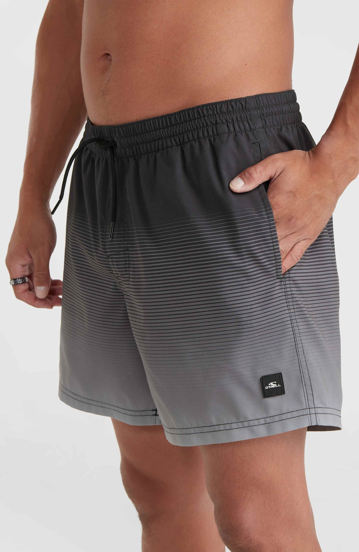 Jack O'Neill Cali Gradient 15'' Swim Shorts | Black Simple Gradient B Panel