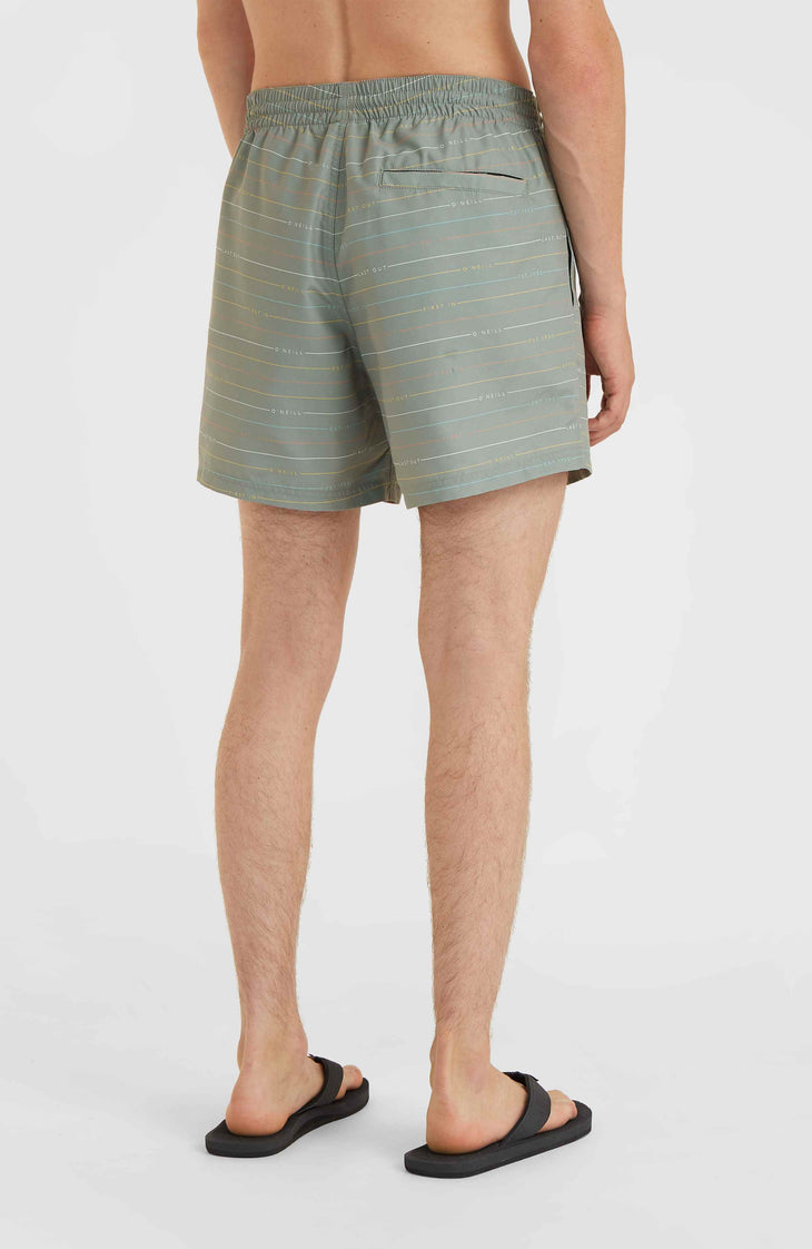 Jack O'Neill Cali First 15'' Swim Shorts | Green First Name Stripe