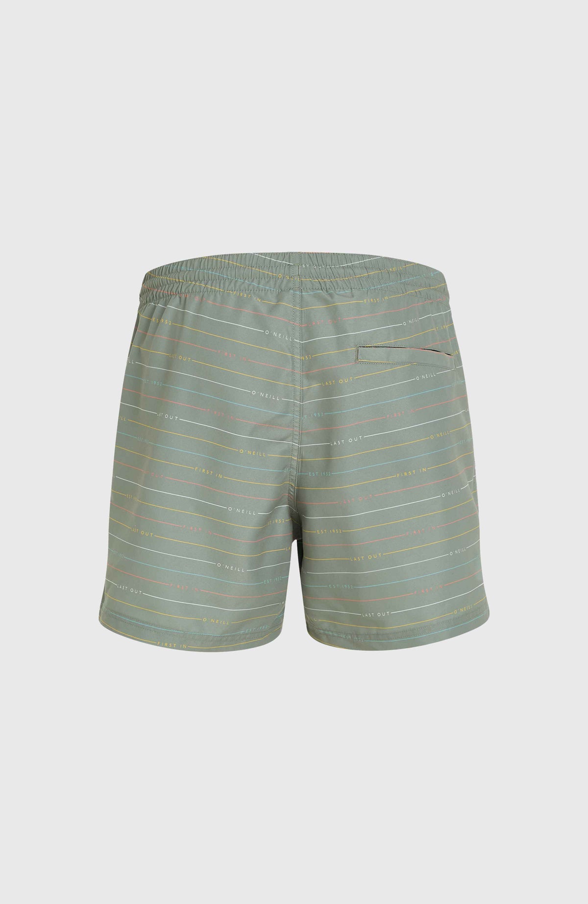 Jack O'Neill Cali First 15'' Swim Shorts | Green First Name Stripe