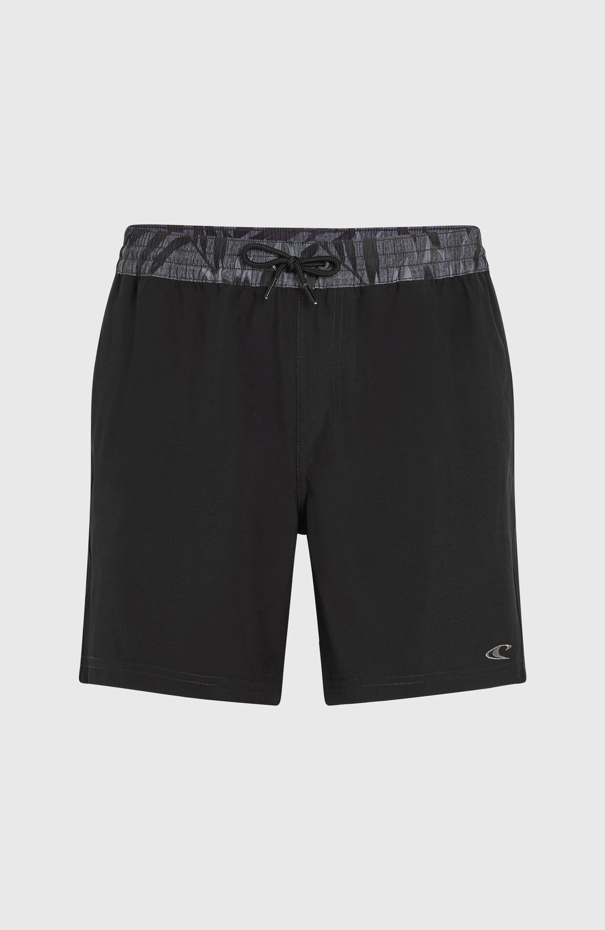 Pocket Print 16'' Swim Shorts | Black Out