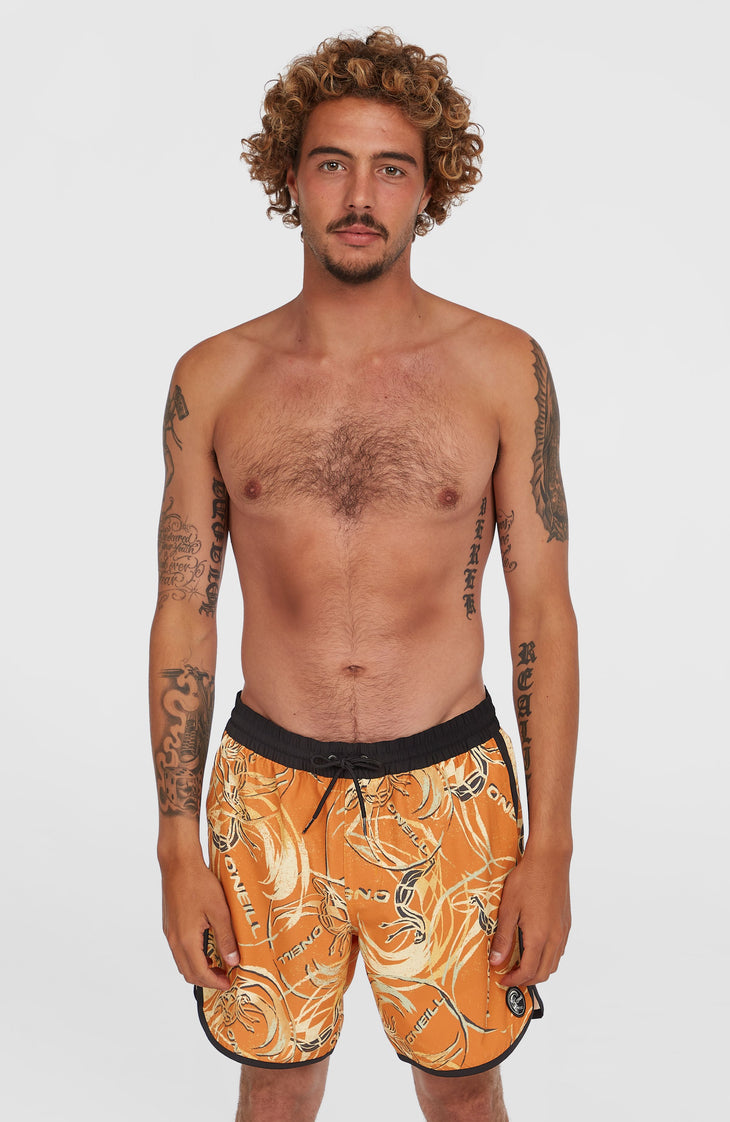 O'Riginals Scallop 16'' Swim Shorts | Orange Originals