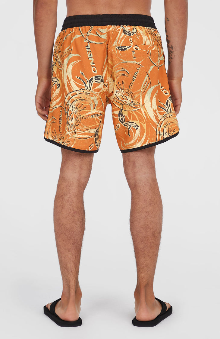 O'Riginals Scallop 16'' Swim Shorts | Orange Originals