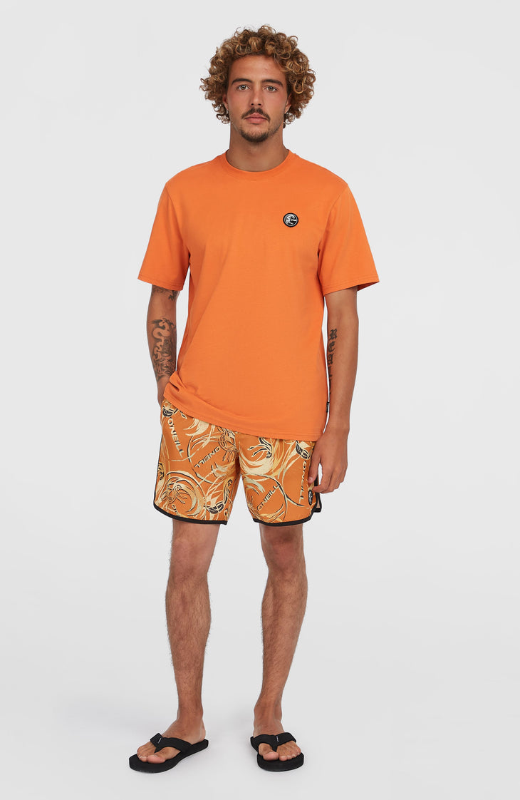 O'Riginals Scallop 16'' Swim Shorts | Orange Originals