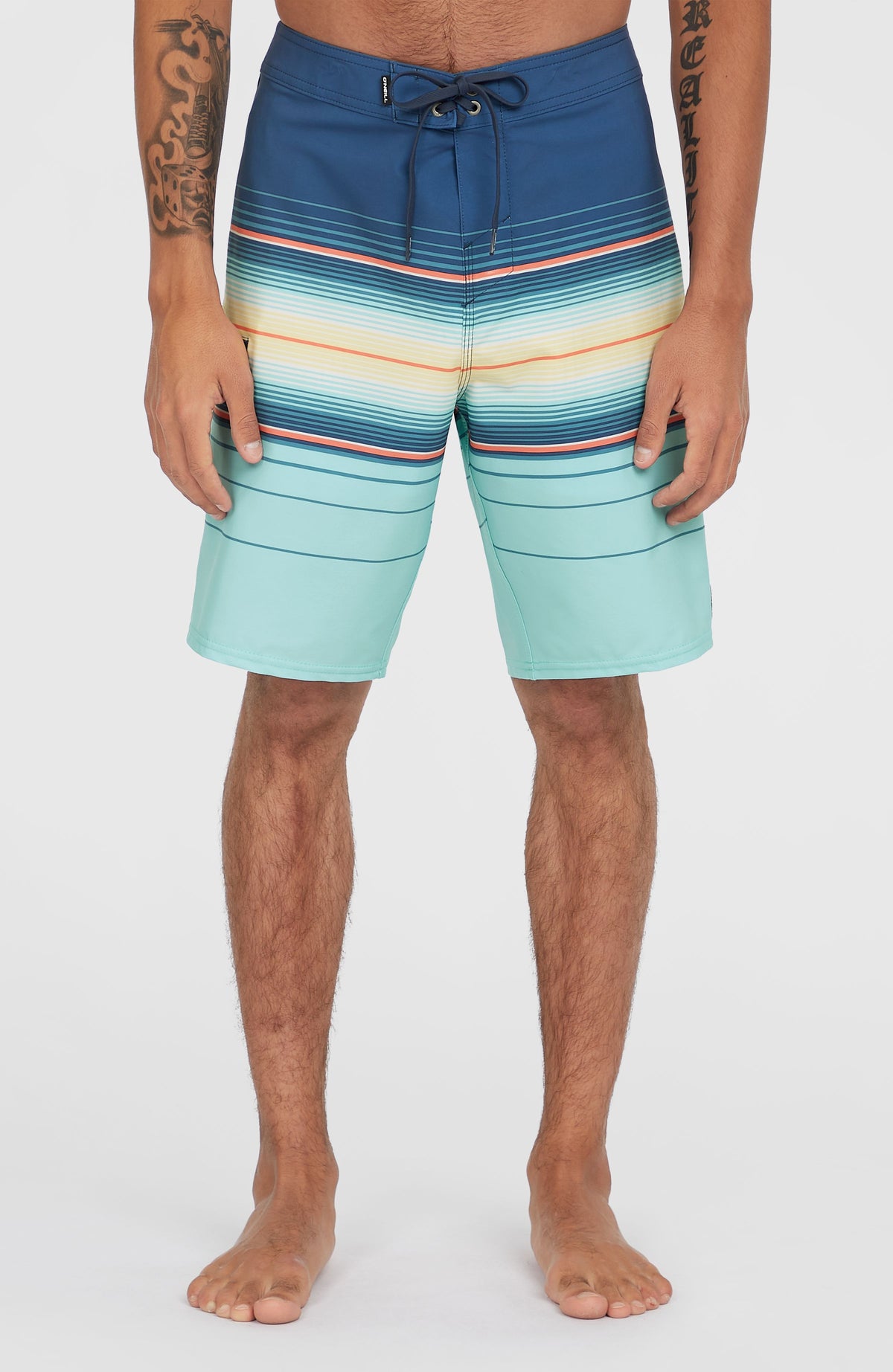 Naohiro  Hyperfreak Heat Stripe 21'' Boardshorts | Indigo Heat Stripe