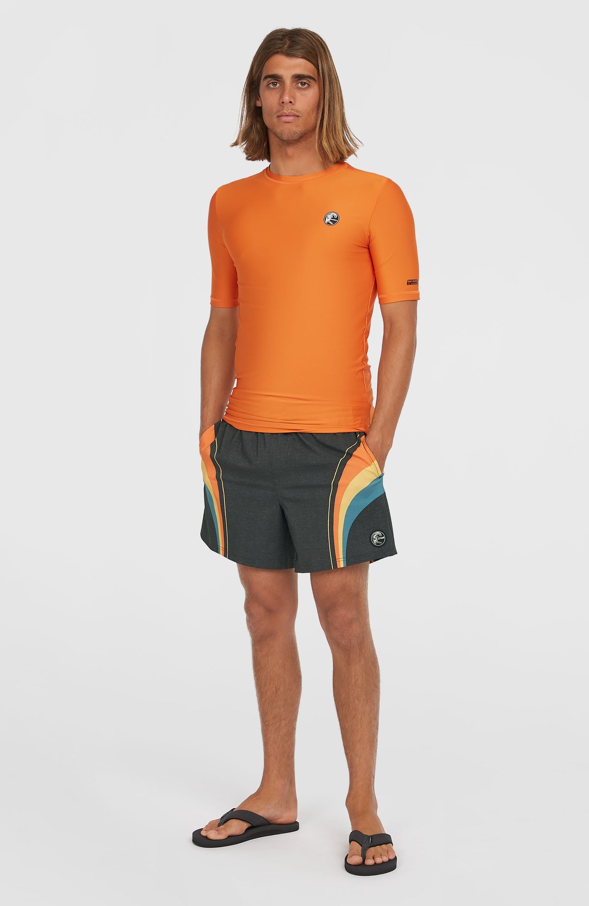 O'Riginals Longboard 15'' Swim Shorts | Black Originals Stripe