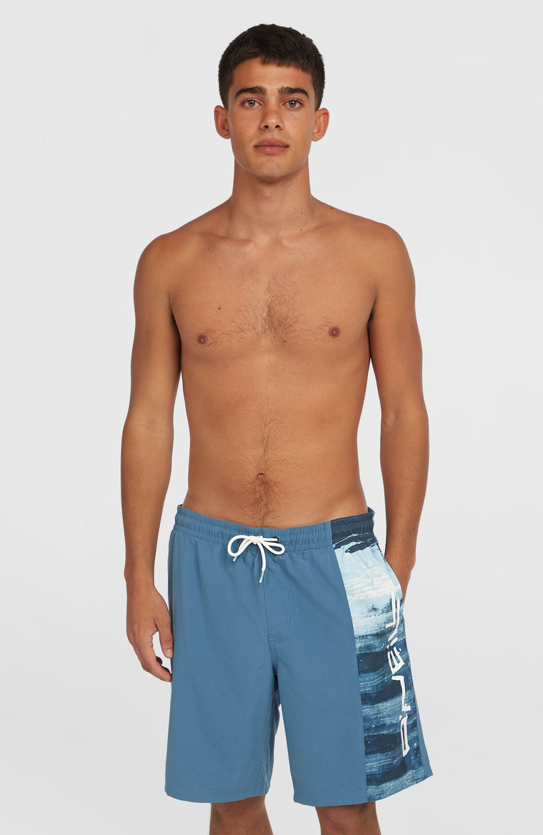 Retro 19'' Swim Shorts | Blue Melted Texture