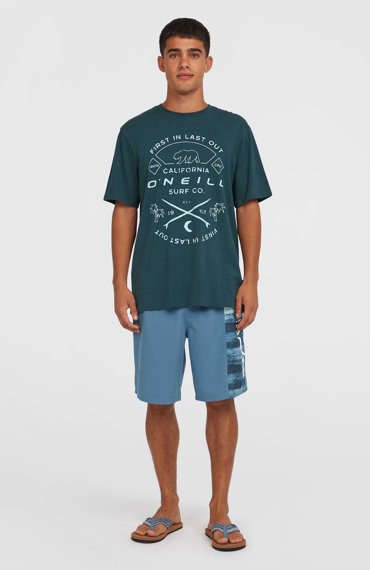 Retro 19'' Swim Shorts | Blue Melted Texture