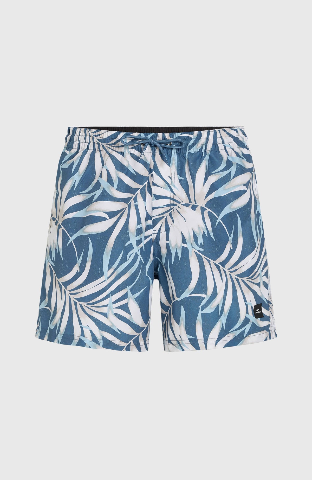 Cali Floral 16'' Swim Shorts | Blue Dipped Leaves