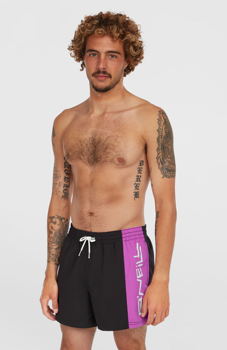 Retro 14'' Swim Shorts | Digitalis Colour Block