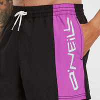 Retro 14'' Swim Shorts | Digitalis Colour Block