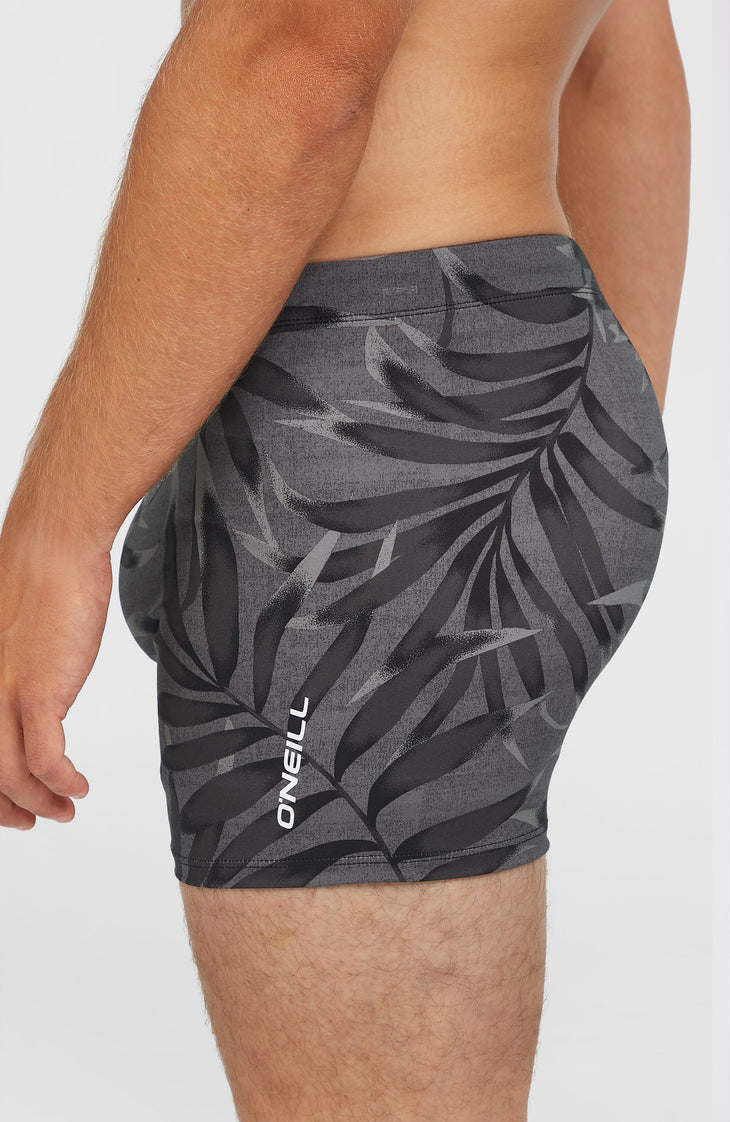 Essentials Floral Racer | Black Dipped Leaves