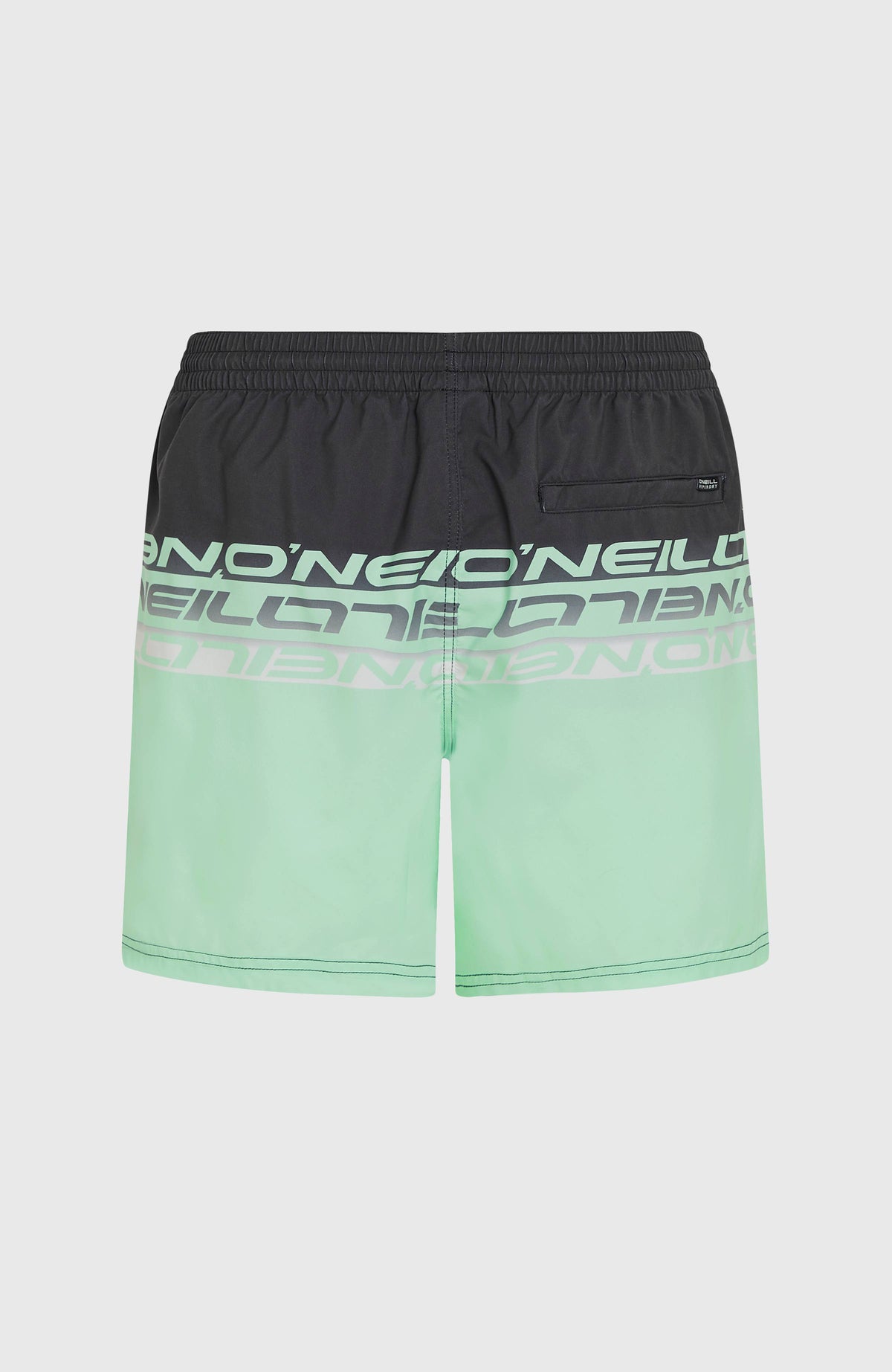 Cali Stripe 16'' Swim Shorts | Green/Black Upside Down Clean