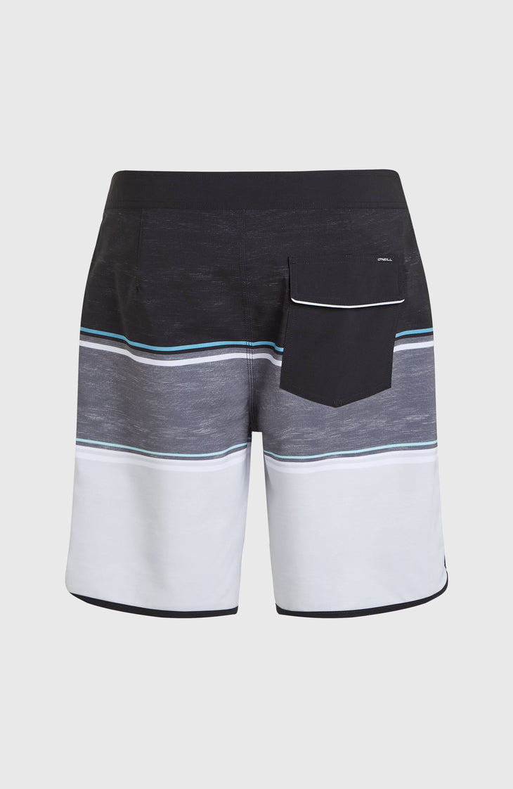 Lennox Scallop 19'' Boardshorts | Black Out Colour Block