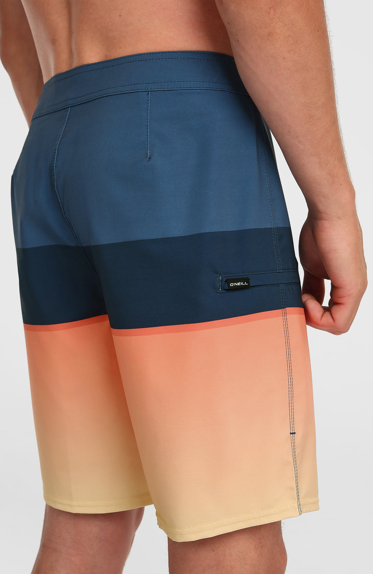 Hyperfreak Heat Block 19'' Boardshorts | Persimmon Heat Block