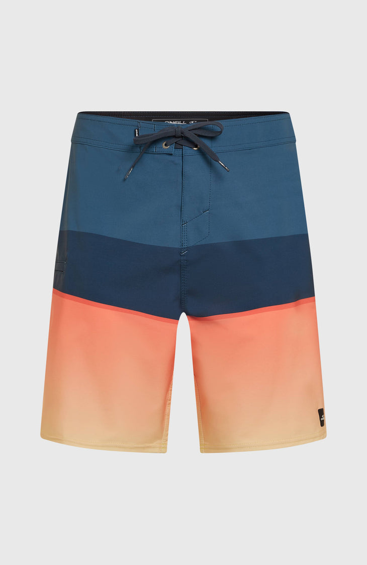 Hyperfreak Heat Block 19'' Boardshorts | Persimmon Heat Block