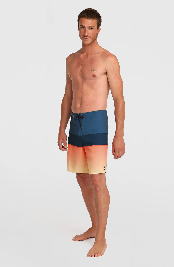 Hyperfreak Heat Block 19'' Boardshorts | Persimmon Heat Block