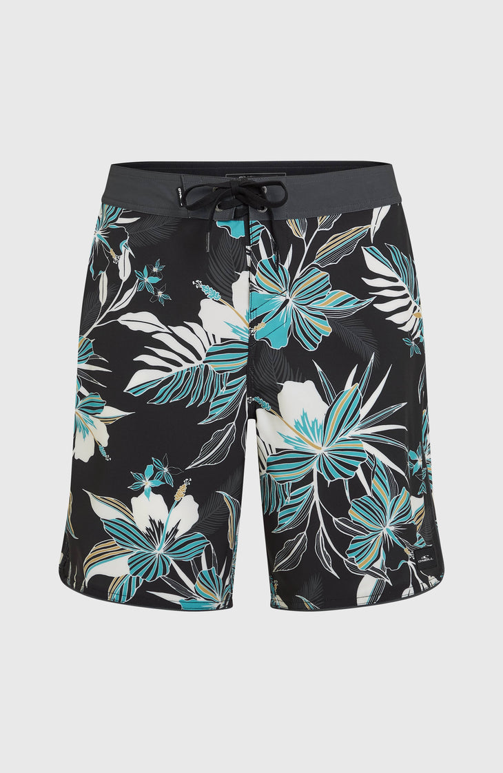 Hyperfreak Mysto Scallop 19'' Boardshorts | Black Mysto Scallop