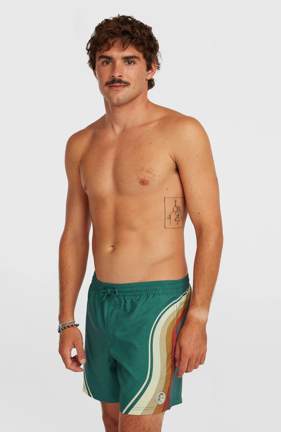 O'Riginals Longboards 15'' Swimshorts | Green Originals Sideburns
