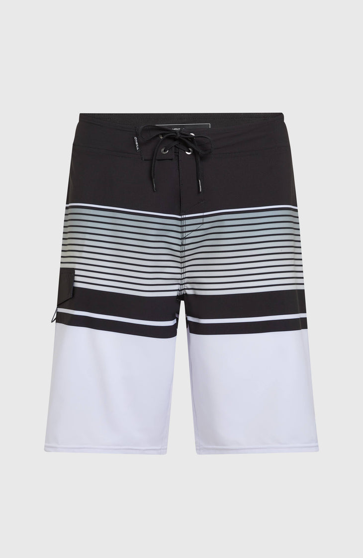 Lennox Stripe 21'' Boardshorts | White Lennox Stripe