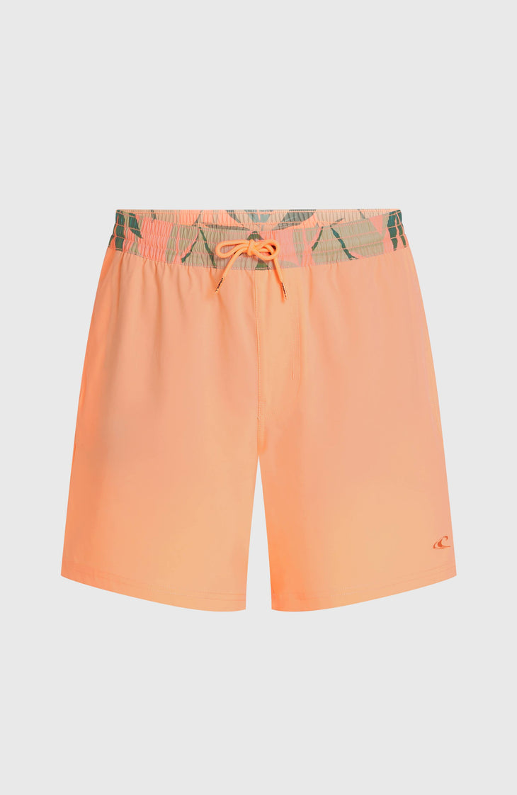 Pocket Print 16'' Swimshorts | Funky Peach