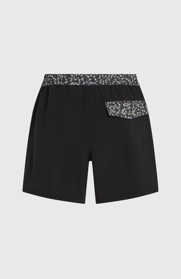 Pocket Print 16'' Swimshorts | Black Out