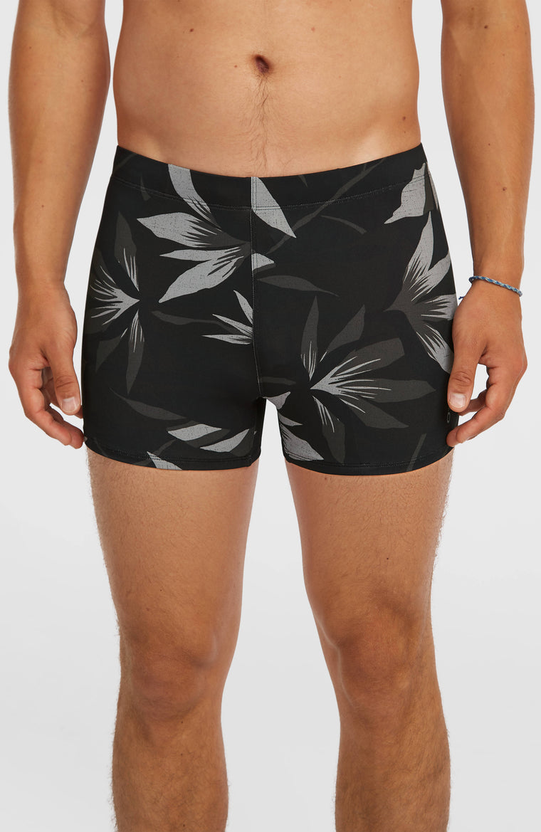 Essentials All-Over-Print Racer | Black Tropicana Small