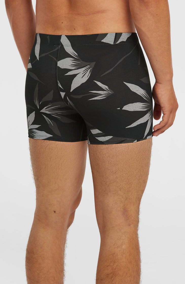 Essentials All-Over-Print Racer | Black Tropicana Small