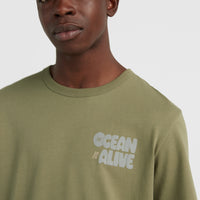 Pacific T-Shirt | Deep Lichen Green