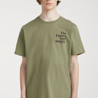 Future Surf Society T-Shirt | Deep Lichen Green