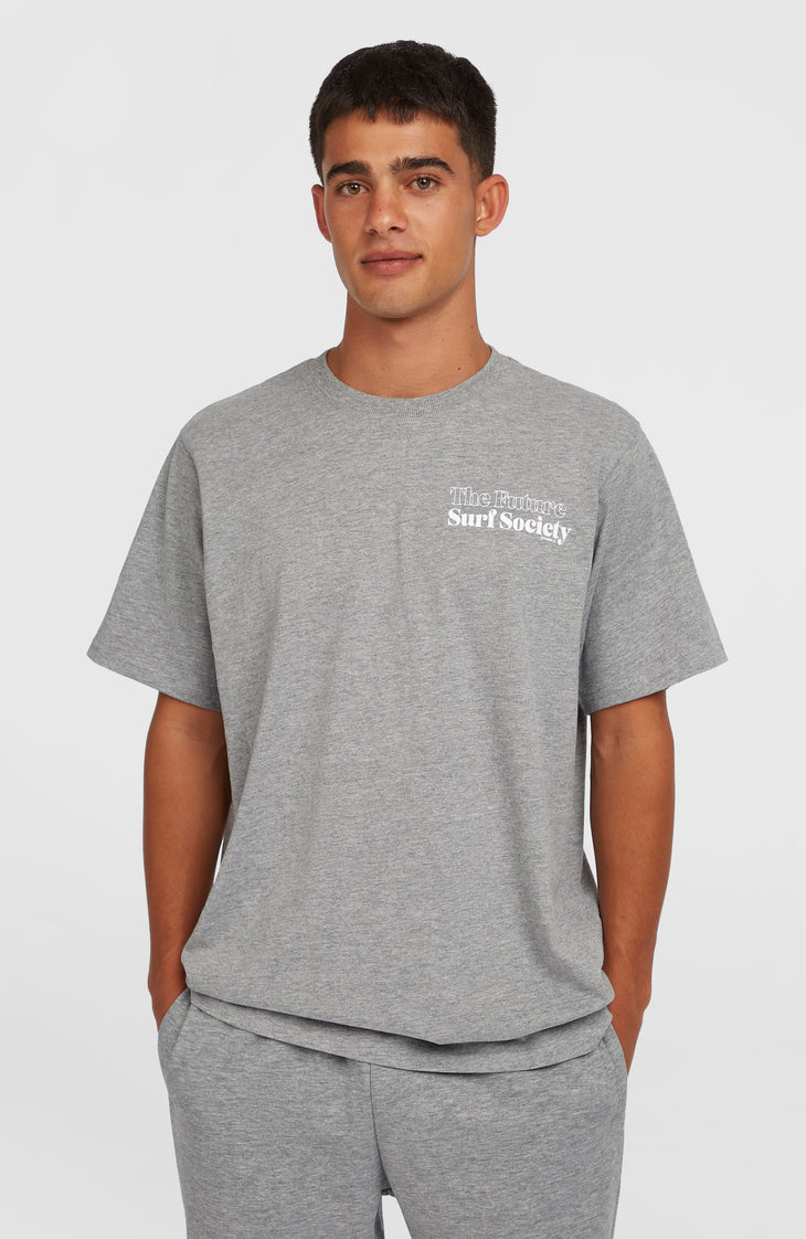 Future Surf Society T-Shirt | Silver Melee