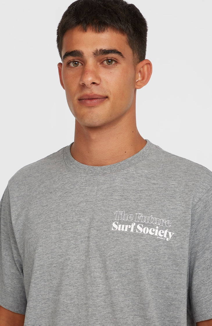 Future Surf Society T-Shirt | Silver Melee