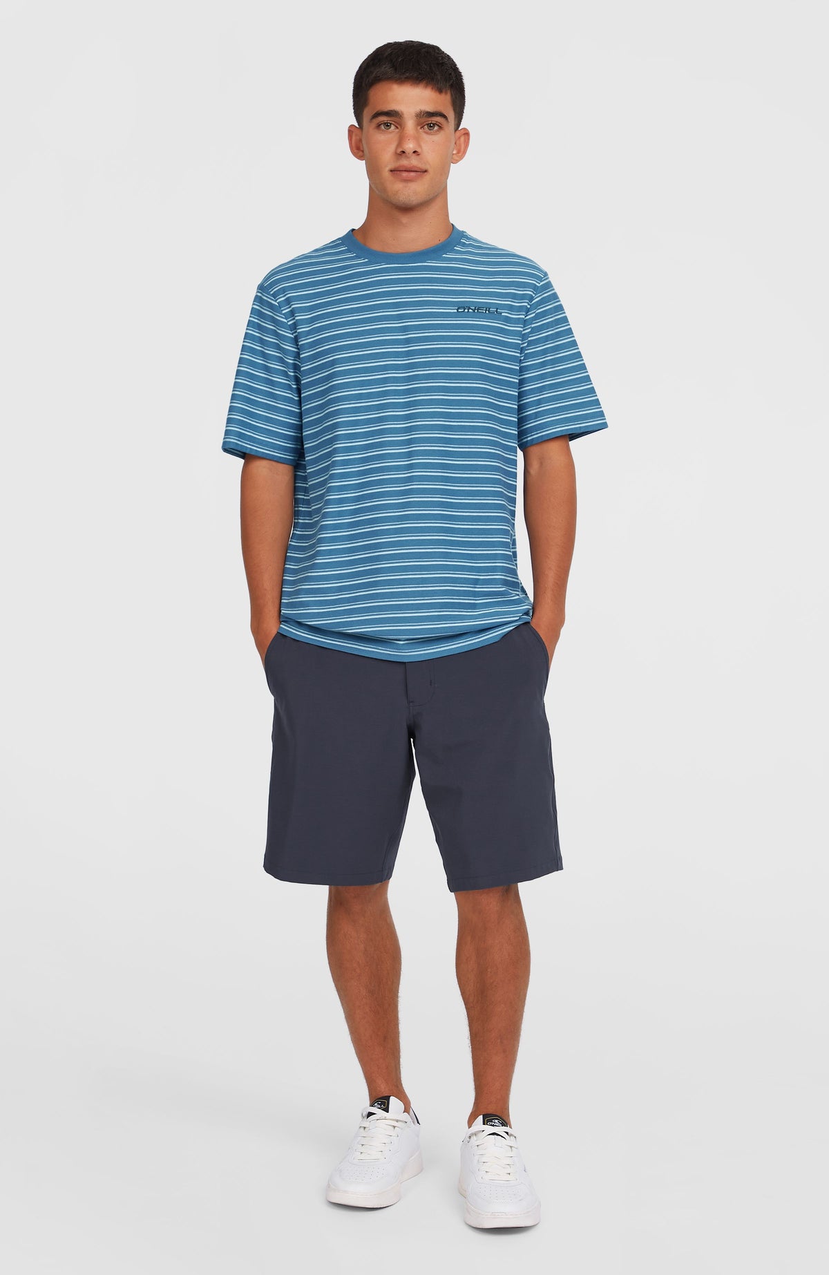 Yarn Stripe T-Shirt | Blue Cali Tee Stripe