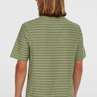 Yarn Stripe T-Shirt | Green Cali Tee Stripe