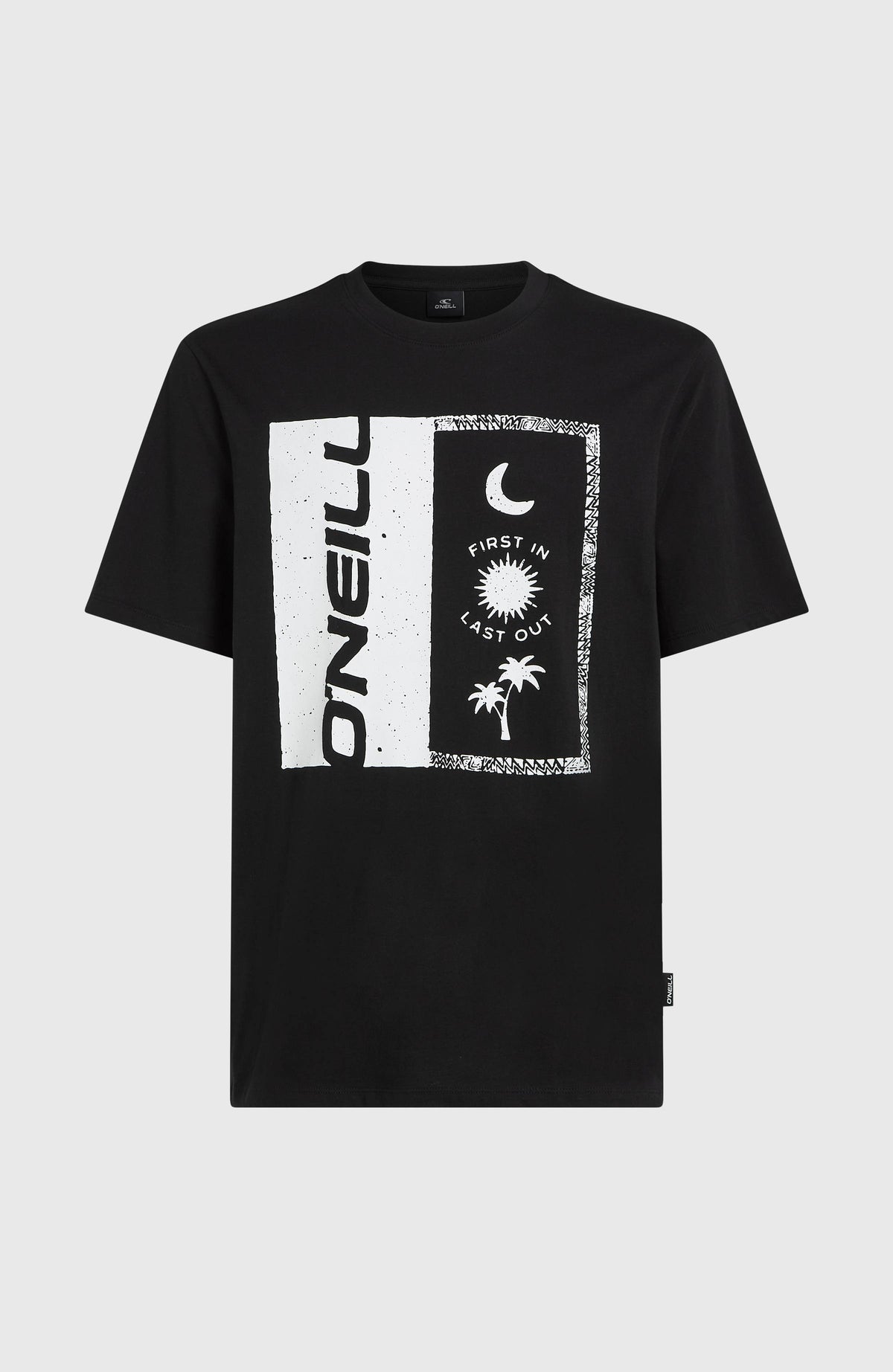 Front Print T-Shirt | Black Out