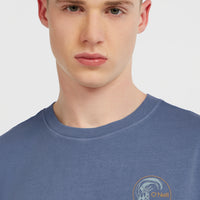 O'Riginals Retro Back-Print T-Shirt | Mozart Blue