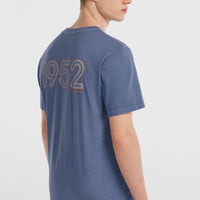 O'Riginals Retro Back-Print T-Shirt | Mozart Blue